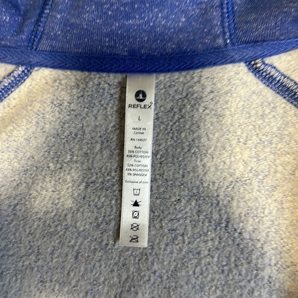 Reflex blue athletic zip up hoodie L - Picture 8 of 10